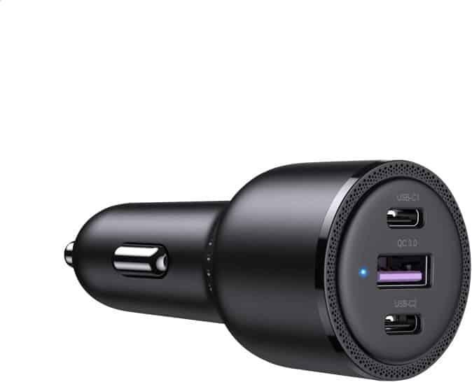 Actual product image Alogic Positioner car 100W USB-C+USB-A +USB-C to USB-A cable