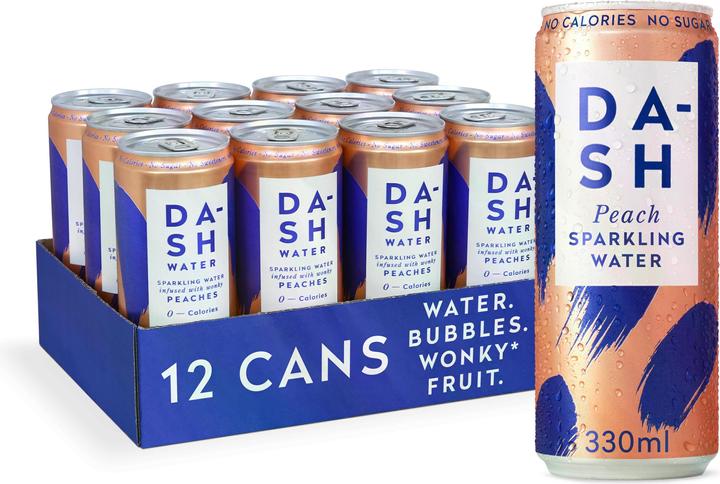 Dash Water Peaches (12 x 33 cl)