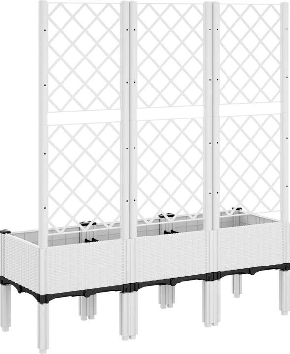 Produktbild VidaXL Pflanzkübel mit Rankgitter PP