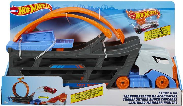Produktbild Hot Wheels Stunt N Go Transporter & Trackset