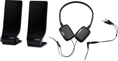 Immagine prodotto Acer Cuffie over-ear nere con jack da 3,5 mm, cavo lungo 1,2 m, volume: 93 db, frequenza: 20Hz (Cablato)