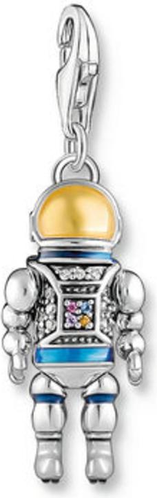 Image du produit Thomas Sabo Charm pendentif astronaute avec pierres colorées argent noirci (Argent 925, Émail)