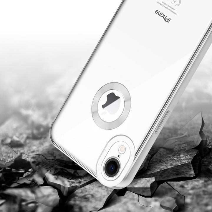 Actual product image Cadorabo TPU Chrome case with camera protection for Apple iPhone XR (Apple iPhone XR)