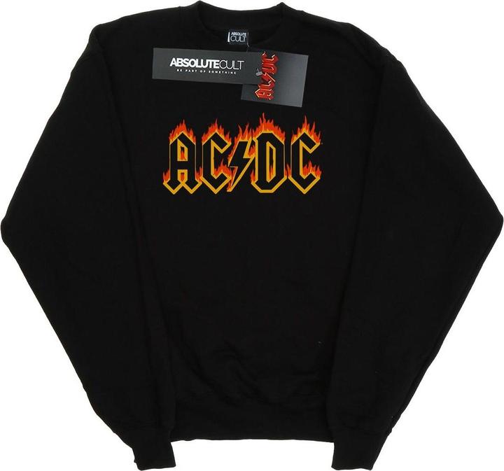 AC/DC Flames Logo Sweatshirt Jungen