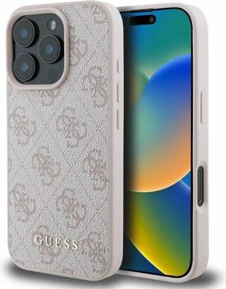 Immagine prodotto Guess GUHCP16LG4GFPI iPhone 16 Pro różowy/rosa HC PU 4G Classic (Apple iPhone 16 Pro)