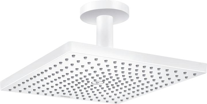 Actual product image hansgrohe Raindance E 300 overhead shower with ceiling connection (matt white) (1 Beam types, 19 l/min)