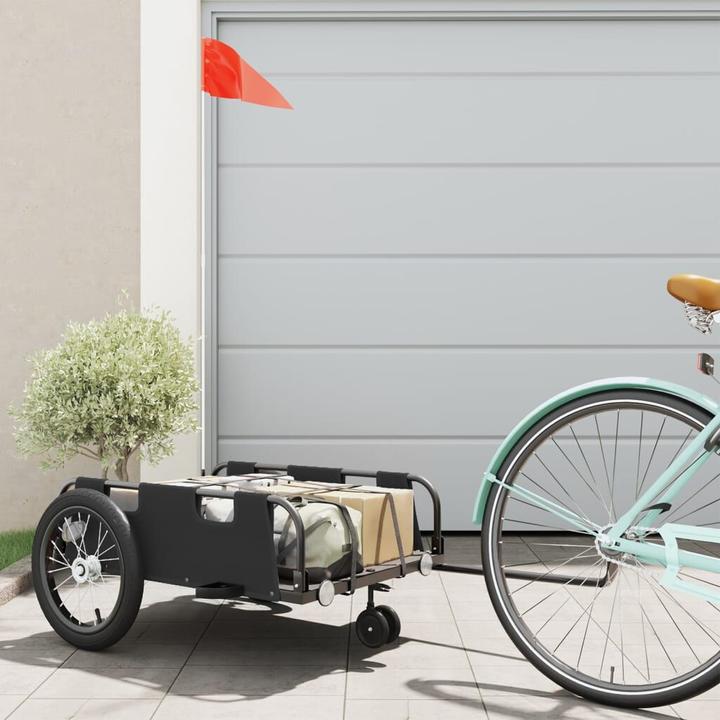 Actual product image VidaXL Fahrradanhänger Oxford-Gewebe und Eisen