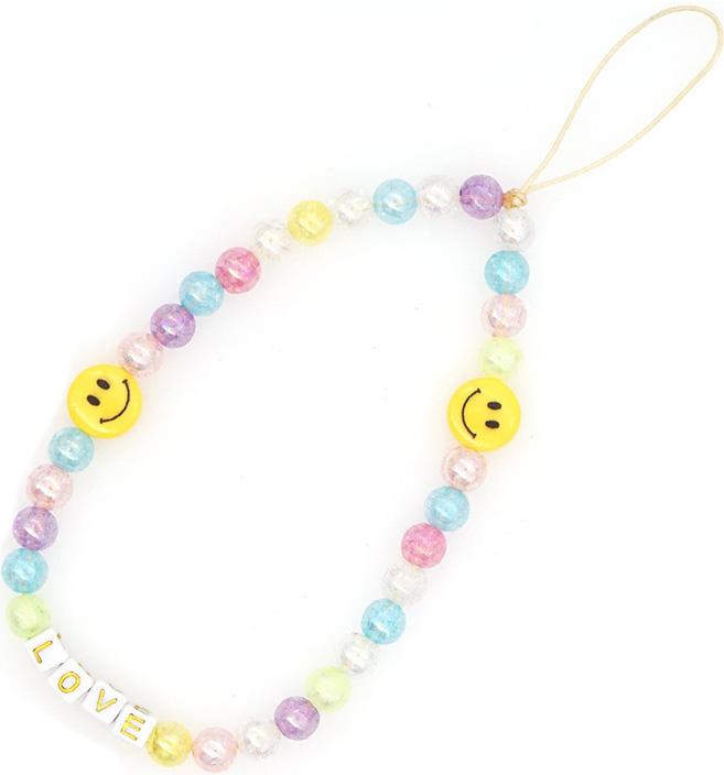 Immagine prodotto PhoneLook Bracciale universale per smartphone, ciondoli per gioielli N°31 LOVE smiley multicolore