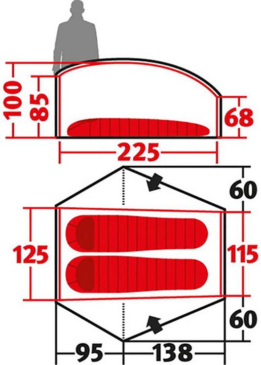 Produktbild Wechsel Exogen 2 Zero-G Line Zelt (Kuppelzelt, 1.96 kg, 2 Personen)