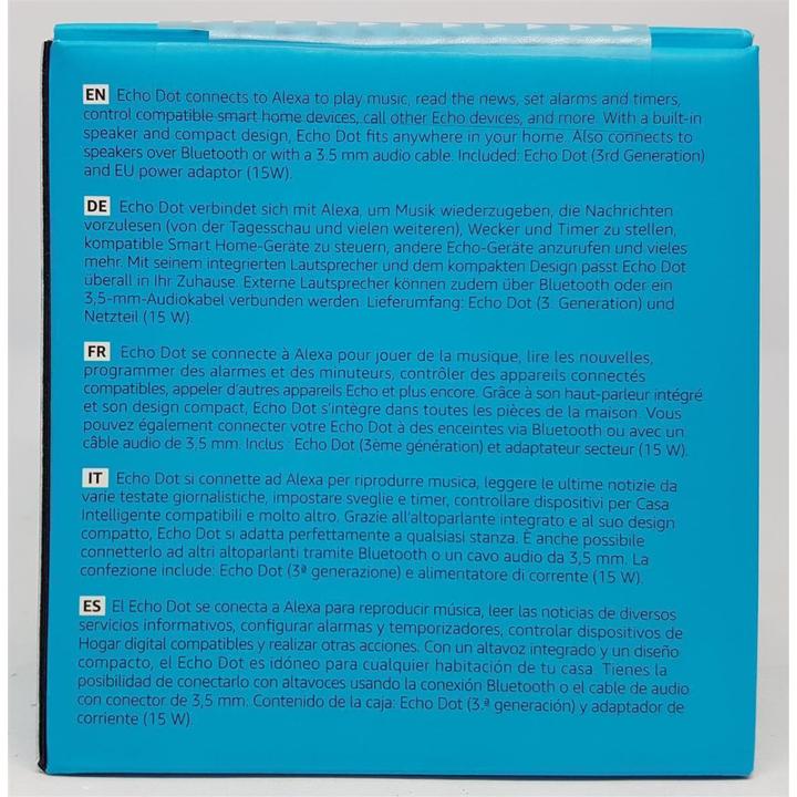 Image du produit Amazon Echo Dot (3ème gène) (Amazon Alexa, IFTTT)