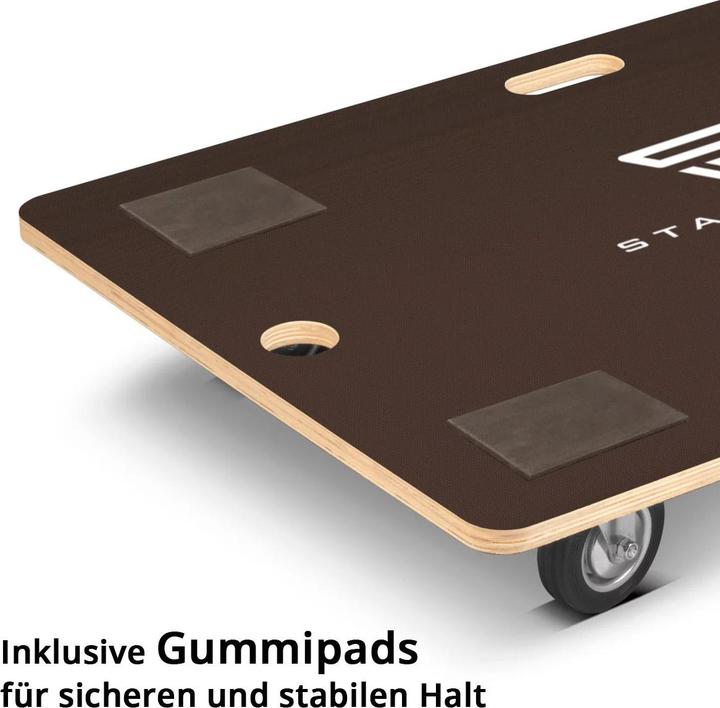Immagine prodotto Stahlwerk Carrello fino a 300 kg 90x60 cm Carrello per il trasporto Tavola rotante Carrello per il trasporto (300 kg)