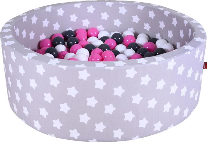 White, Stars, Rose, Grey