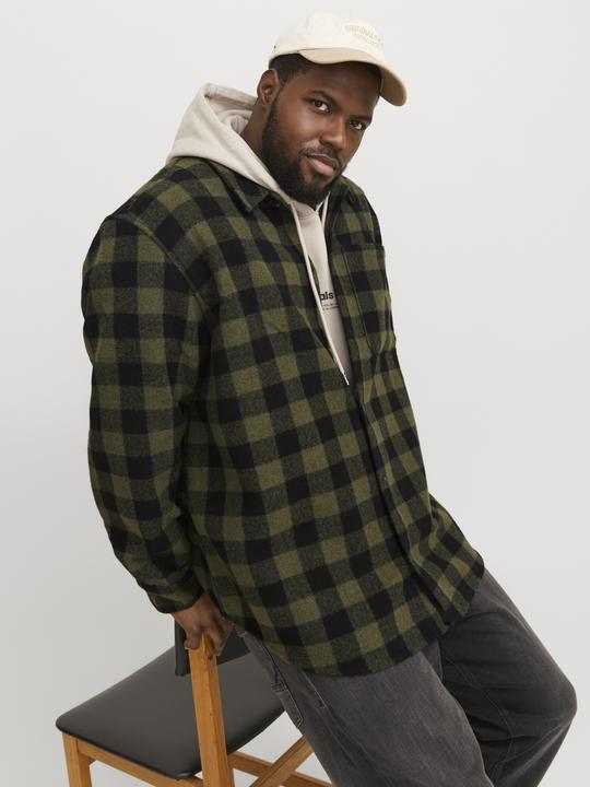 Actual product image Jack & Jones Plus loose fit overshirt Overshirt (5XL)