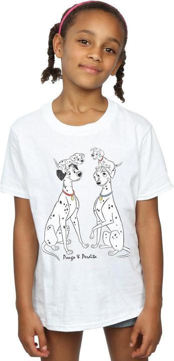Immagine prodotto 101 Dalmatians Pongo And Perdita Maglietta Ragazze (116)