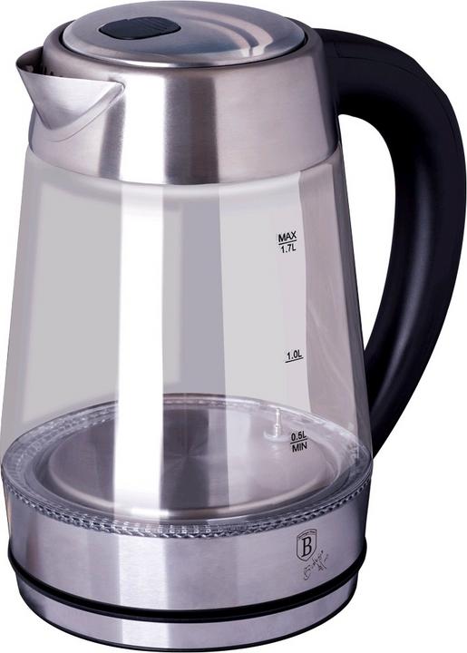 Immagine prodotto BerlingerHaus Bollitore in vetro 1.7L 360° Base girevole in acciaio cromato (1.70 l)