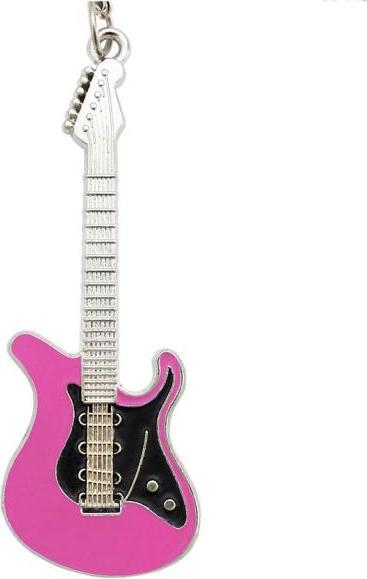 Produktbild keepdrum Schlüsselanhänger E-Gitarre in pink