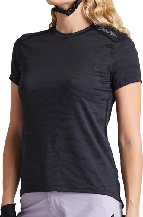 Actual product image Troy Lee Designs Womens Lilium SS Jersey, Tiger Jacquard, black, M (M)