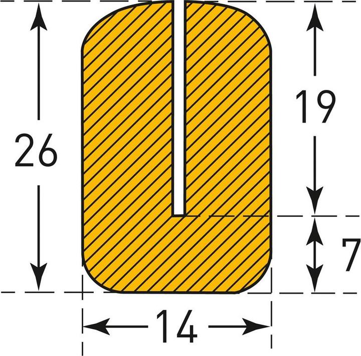 Actual product image Moravia MORION edge protection angle 26/14
