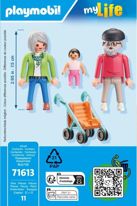 Immagine prodotto Playmobil Nonni con bambino (71613, Playmobil La mia vita)
