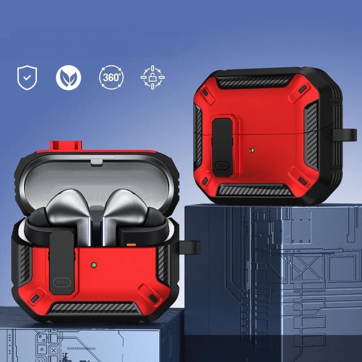 Produktbild Cover-Discount Galaxy Buds3 / Buds3 Pro - Armor Schutzhülle mit Karabiner (Kopfhörer Hülle)