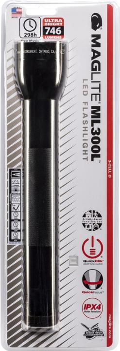 Productafbeelding Maglite ML300L 3 D-Cel (30 cm, 625 lm)