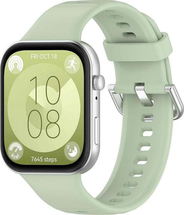 Actual product image Techsuit - Watchband (W061) - Huawei Watch Fit 3 - Light Green (Silicone)