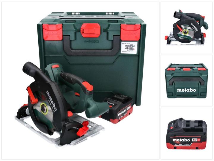 Actual product image Metabo KS 18 LTX 57 Cordless circular saw 18V 165x20mm+ 1x rechargeable battery 5.5Ah + MetaLoc - without