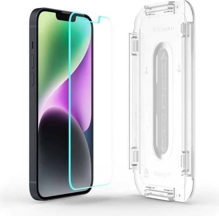 Produktbild Spigen Gehärtetes Glas GLAS.tR ez Passend für Apple iPhone 13 (1 Stück, Apple iPhone 13 Pro, Apple iPhone 13, Apple iPhone 14, Apple iPhone 16e)
