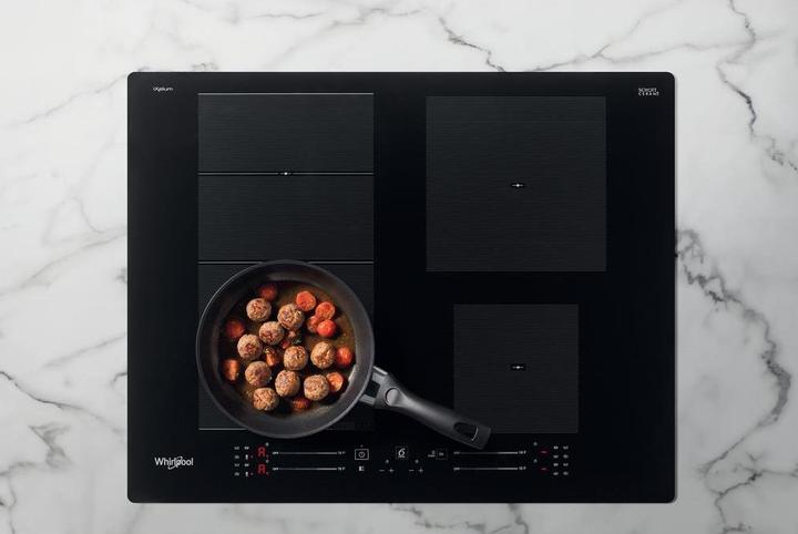 Immagine prodotto Whirlpool indukcinė kaitlentė WF S7560 NE 60 cm, 1 FlexiSlide, Booster, Juodas