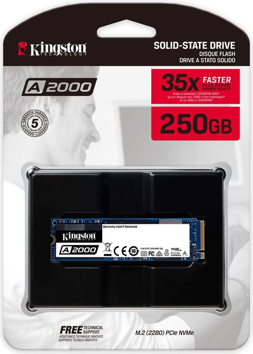 Produktbild Kingston A2000 (250 GB, M.2 2280)