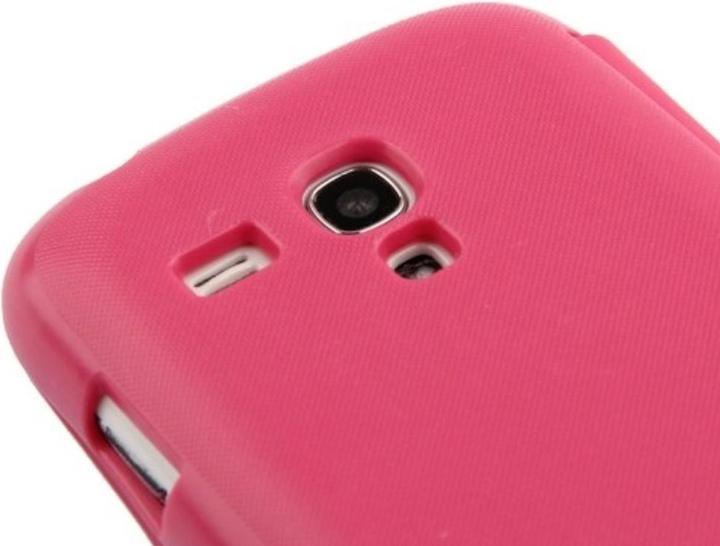 Actual product image König Design Mobile phone case for Samsung Galaxy S3 mini i8190 / i8195 / i8200 pink brushed (Samsung Galaxy S3 Mini)