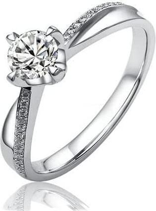 Silvego Silver engagement ring SHZR302 - Circuit: 55 mm (55, 925 Silber)