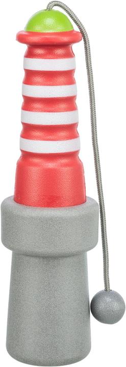 Immagine prodotto Trixie Giocattolo galleggiante Aqua Toy Lighthouse 20 cm, arancione, grigio (Gioco da masticare per cani)
