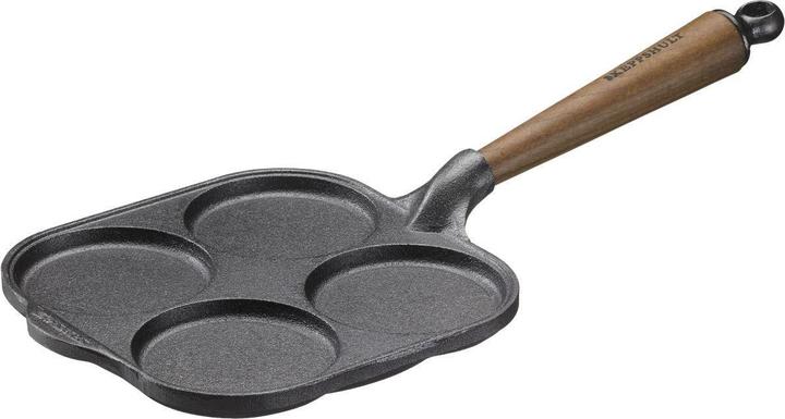 Actual product image Skeppshult Cast Iron Egg Pan Walnut Handle (20 cm, Frying pan, Cast iron)