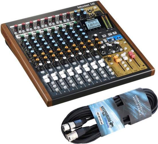 Produktbild Tascam Model 12 Mischpult mir Interface mit Kabel (Studio- und Livemixer)