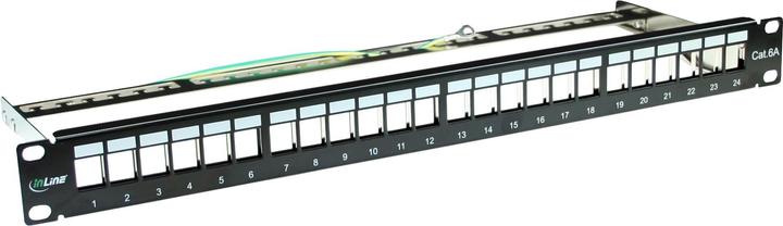 InLine Patch panel Cat.6A 24-way