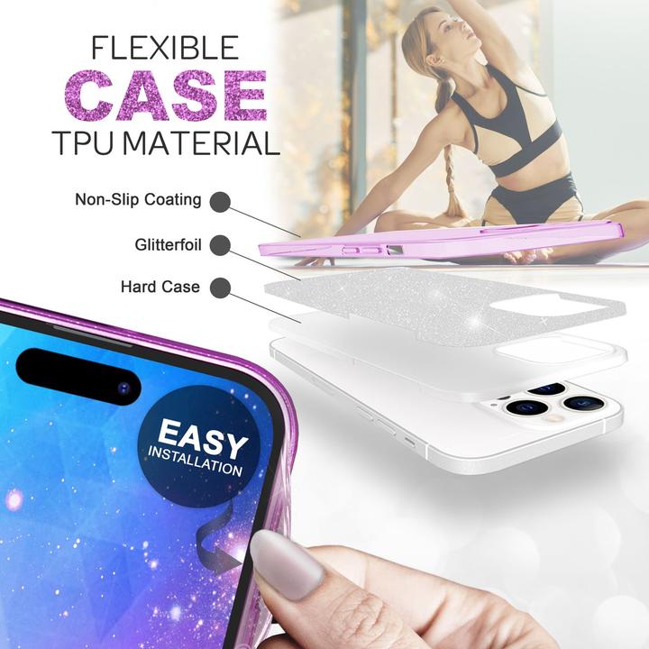 Immagine prodotto Nalia Copertina glitterata (Apple iPhone 14 Pro)