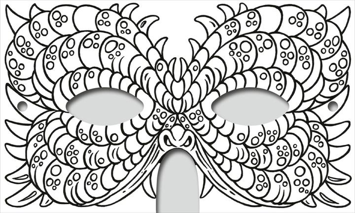 Actual product image Adventure masks to colour in