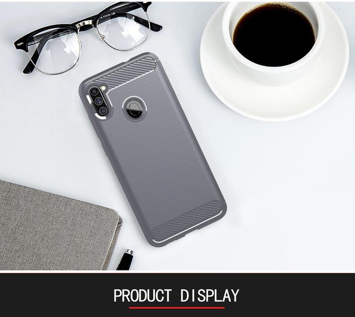 Image du produit Cadorabo TPU Ultra Slim carbon edelstahl Combi Cover (Samsung Galaxy A11, Samsung Galaxy M11)