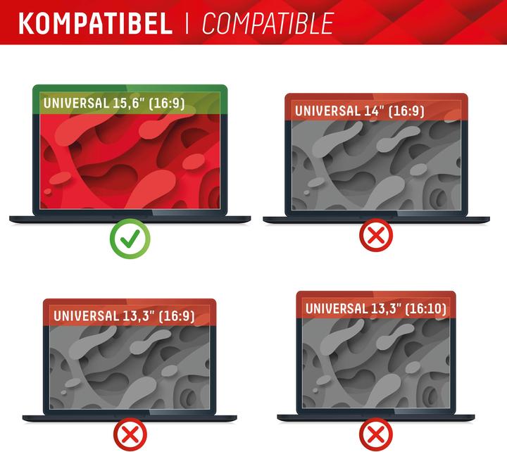 Actual product image Displex Privacy Safe, Laptop Blickschutzfilter (15.60", 16 : 9)