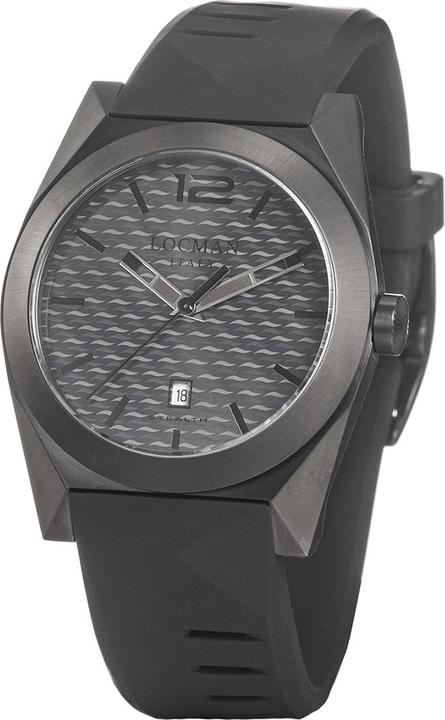 Image du produit Locman Italy Montre homme Stealth noir PVD Ref. 0810 (Montre analogique, 41 mm)