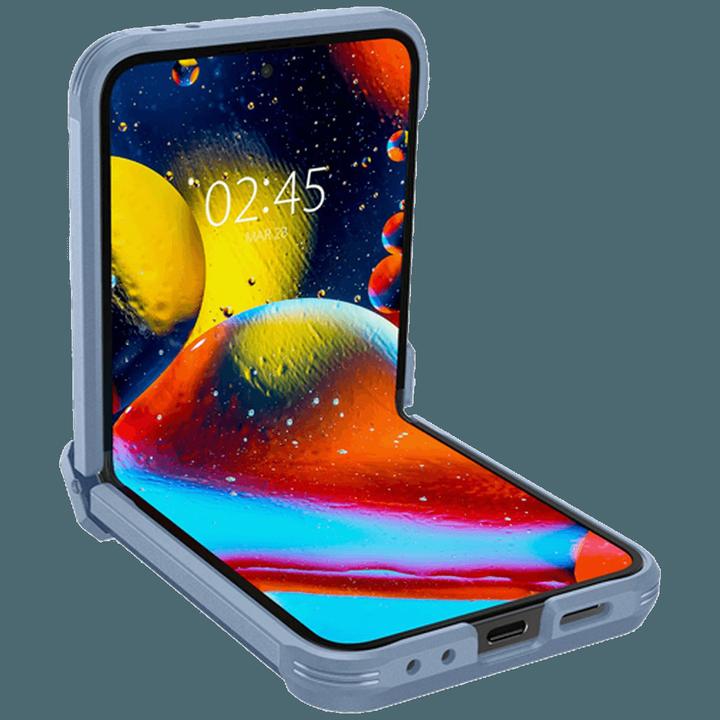 Actual product image Spigen Tough Armor TPU Back Cover Blue Samsung Galaxy Z Flip 6 (Samsung Galaxy Z Flip6)