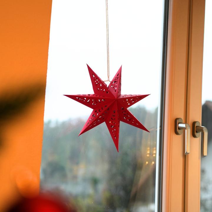 Image du produit Hermex LED Étoile de Noël Étoile lumineuse Hanging Star Lanterne d'éclairage Étoile pliante