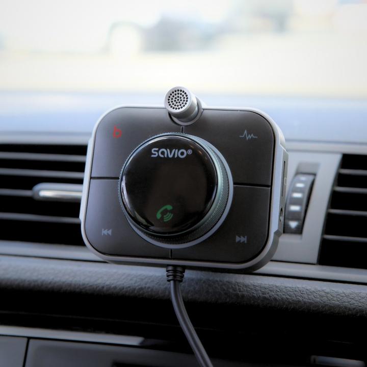 Actual product image Savio FM transmitter