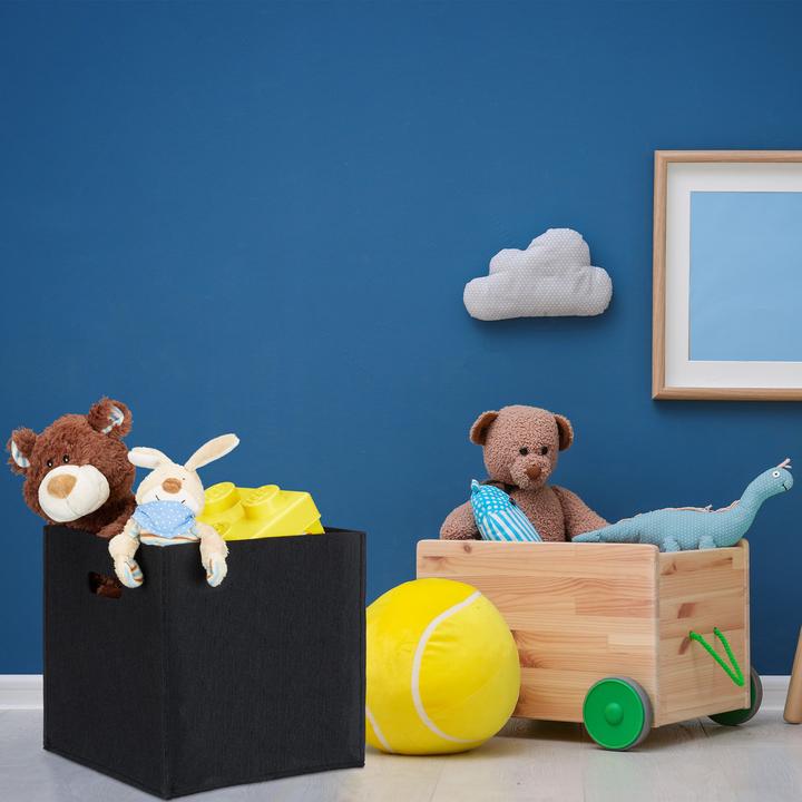 Actual product image Relaxdays Square Felt Basket (30 x 30 x 30 cm, 23 l)