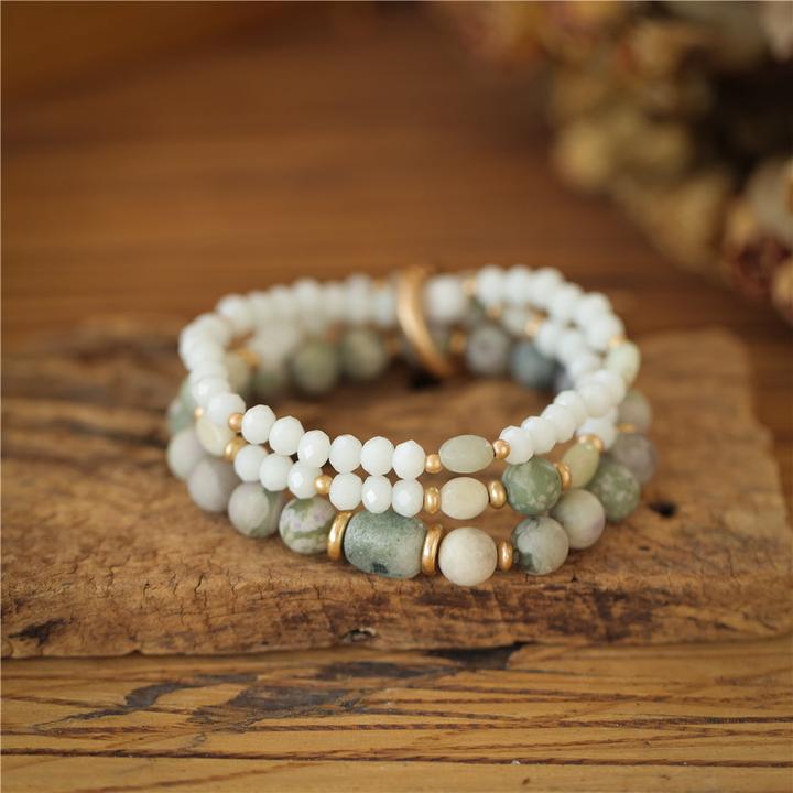 Immagine prodotto Andreani Armband mit echter natürlicher Jade (80 cm, Pietre)