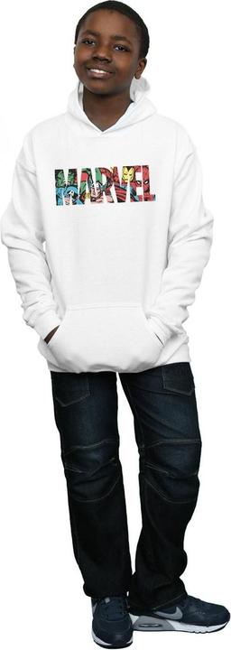 Actual product image Boys Logo Character Infill Hoodie (116)