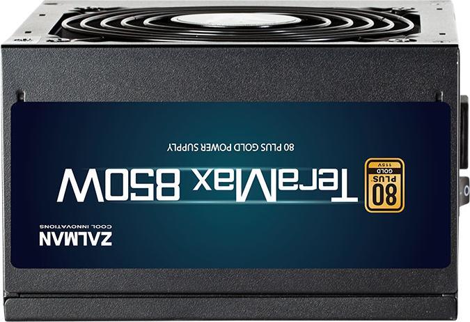 Actual product image Zalman ZM850-TMX TerraMax 80 PLUS GOLD PSU 850W/Full-modular 99.9% Active PFC/Single (850 W)