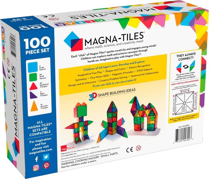 Image du produit Magna-Tiles Classic Set (100 pièces)