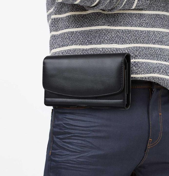 Image du produit Werkstein Universal XXXL Leder Tasche mit Gürtelclip - Schwarz